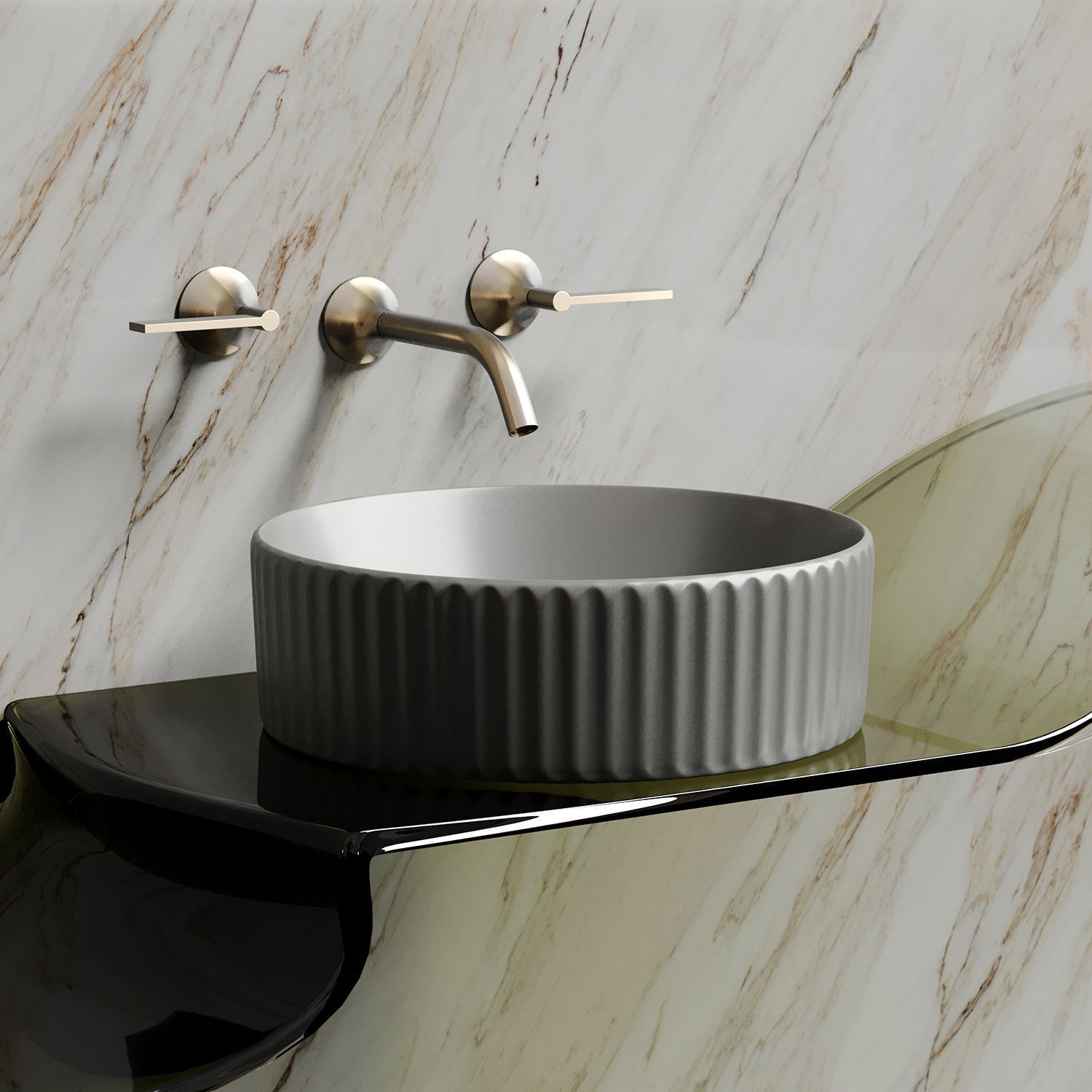 Раковина CERAMICANOVA Element CN6057MH 36 антрацит матовый