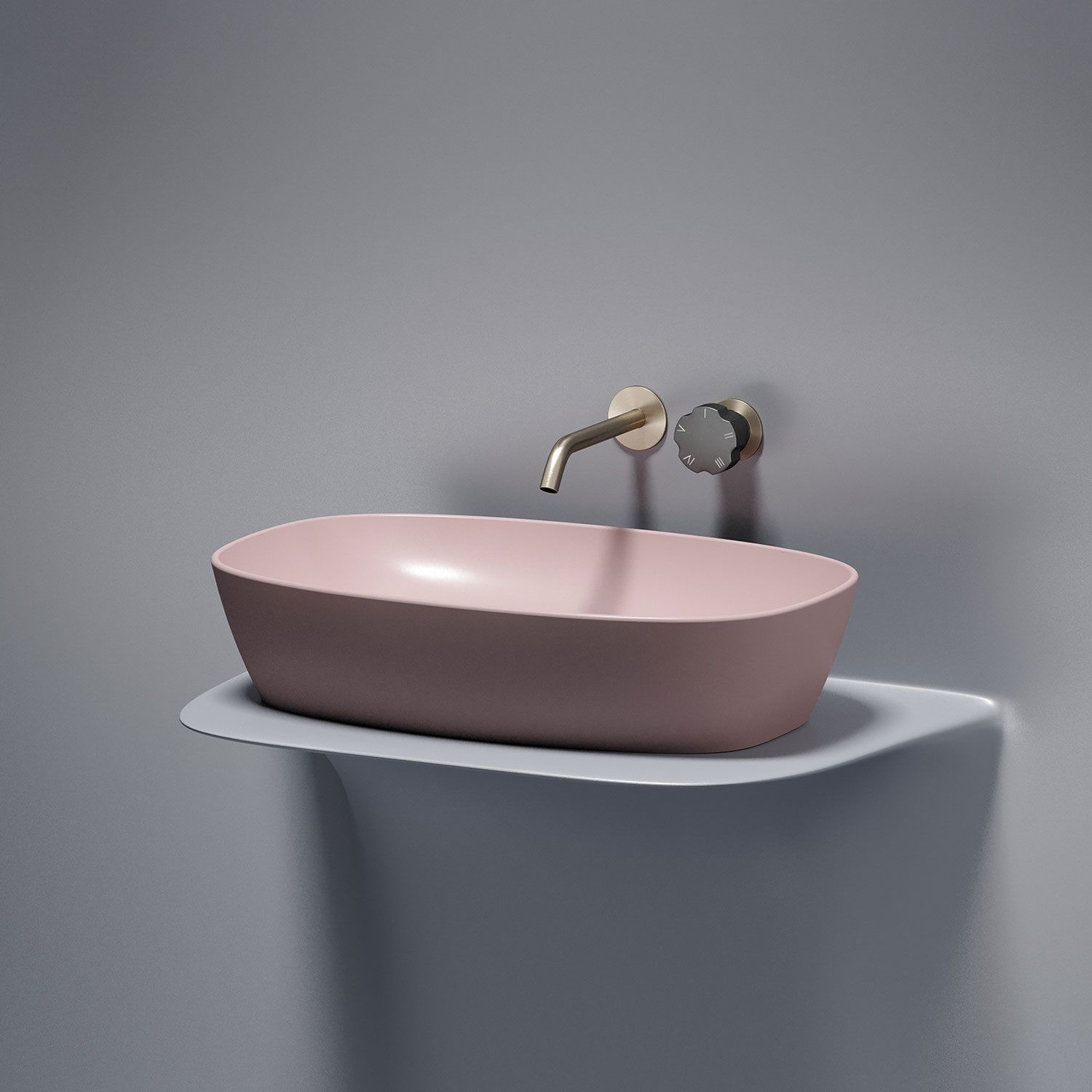Раковина CERAMICANOVA Element CN6049MP 60 розовый матовый