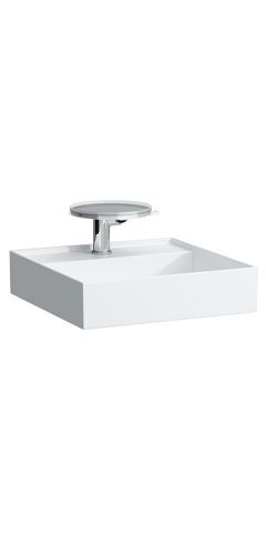 Раковина накладная LAUFEN Kartell 8.1533.1.000.104.1 46cm, со спец.сливом