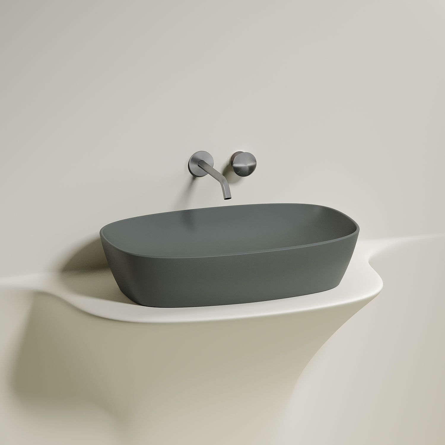 Раковина CERAMICANOVA Element CN6049MH 60 антрацит матовый