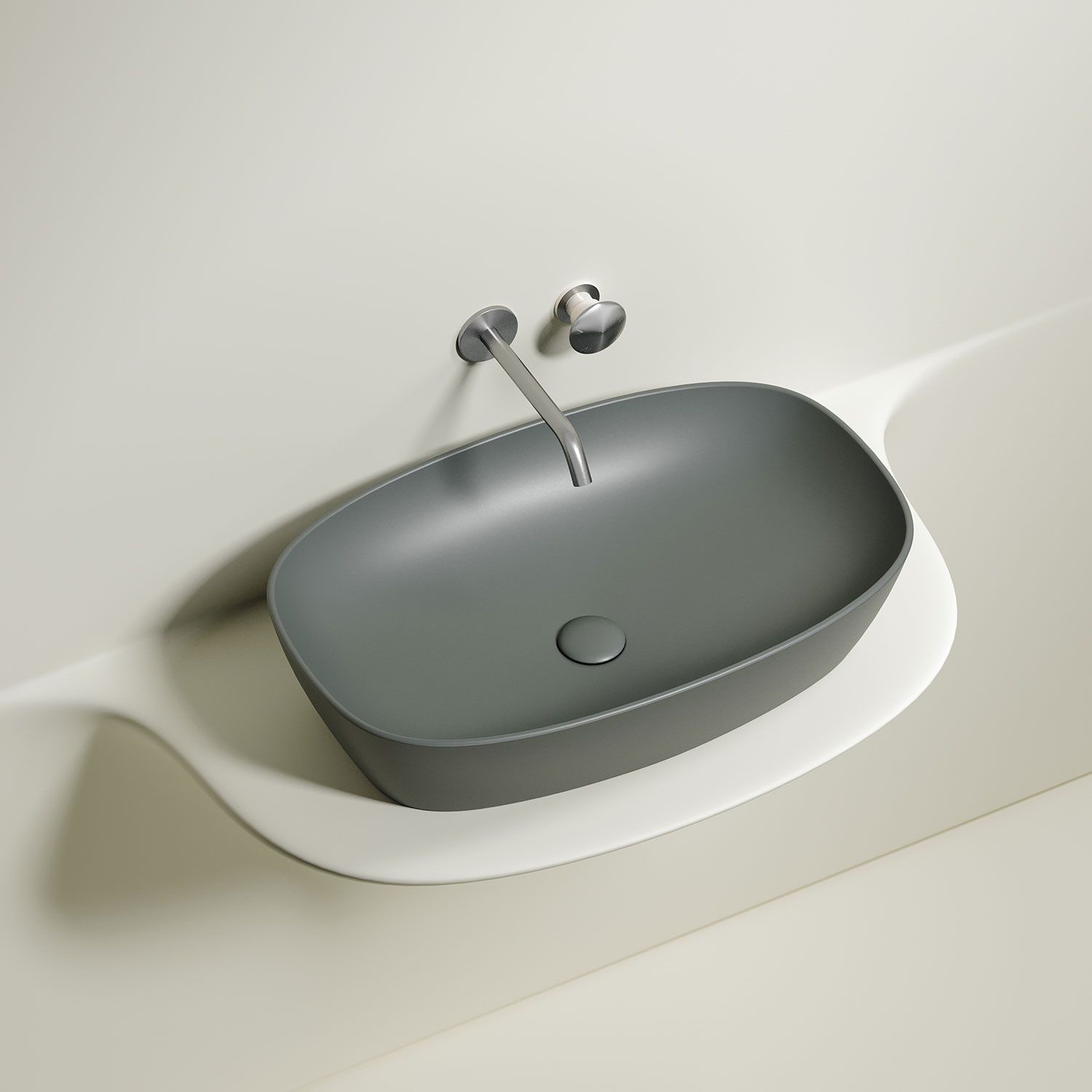Раковина CERAMICANOVA Element CN6049MH 60 антрацит матовый