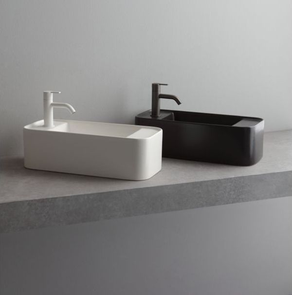 Раковина WHITE CERAMIC Geo Mini 50 черный матовый