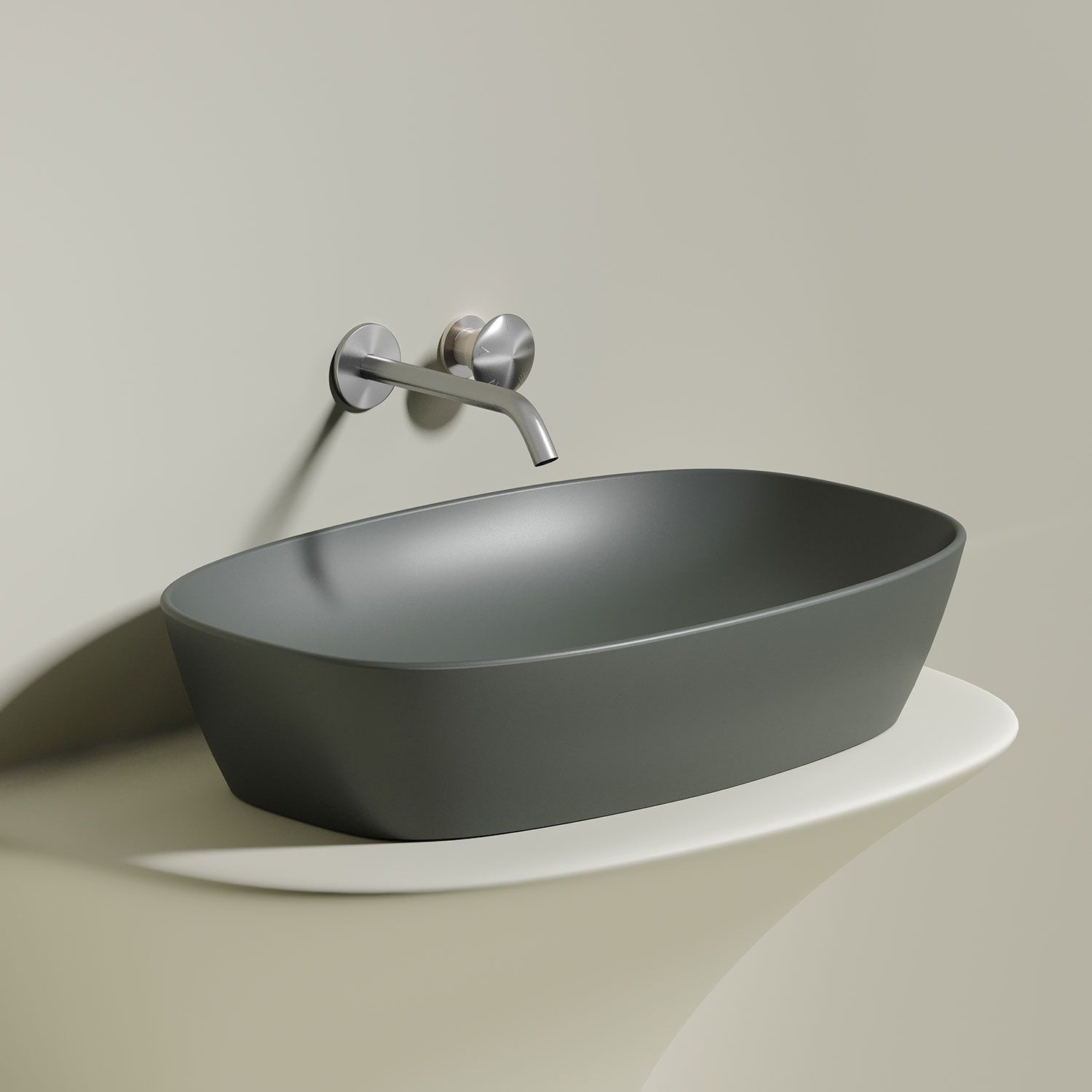 Раковина CERAMICANOVA Element CN6049MH 60 антрацит матовый