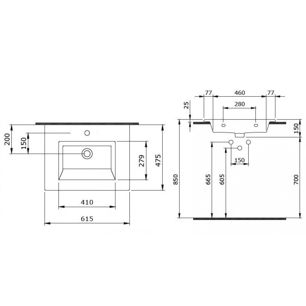 Раковина BOCCHI Milano 1161-001-0126 62